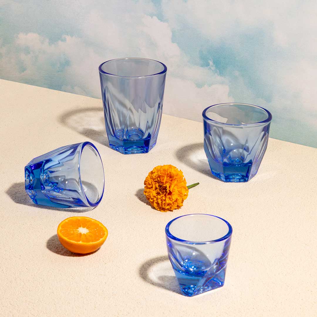 Vero Cappuccino Glass (6oz) - Ocean Blue