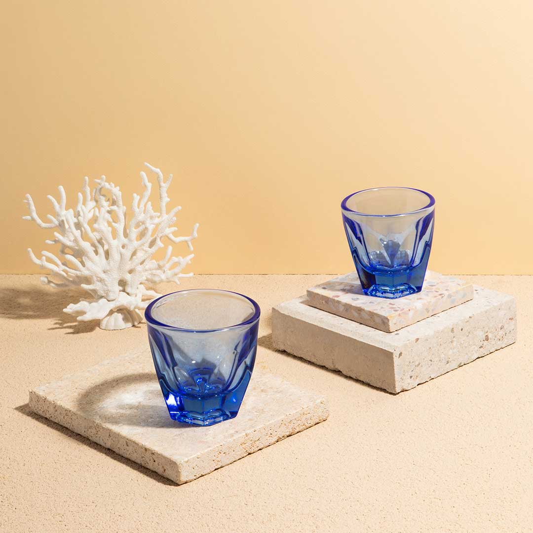 Vero Cortado Glass (4.25oz) - Ocean Blue